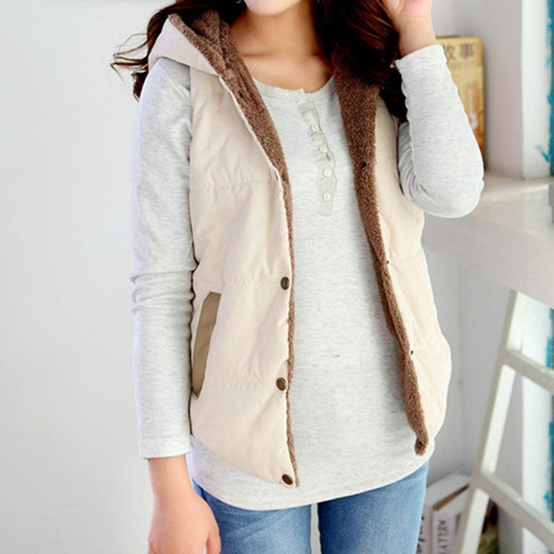 Casual Thick Button Vest - runwayfashionista.com