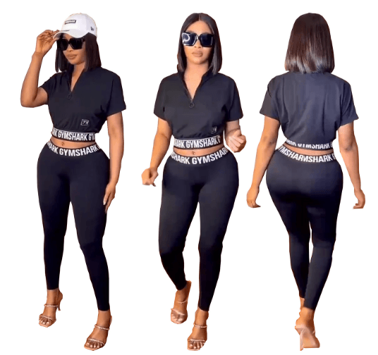 Black Two Piece Set - runwayfashionista.com