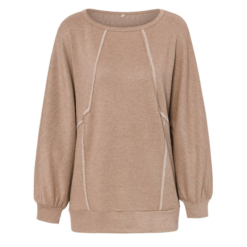 Sleeve Pullover Bottoming T-Shirt - runwayfashionista.com