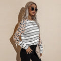 Long Sleeve Striped T-Shirt - runwayfashionista.com
