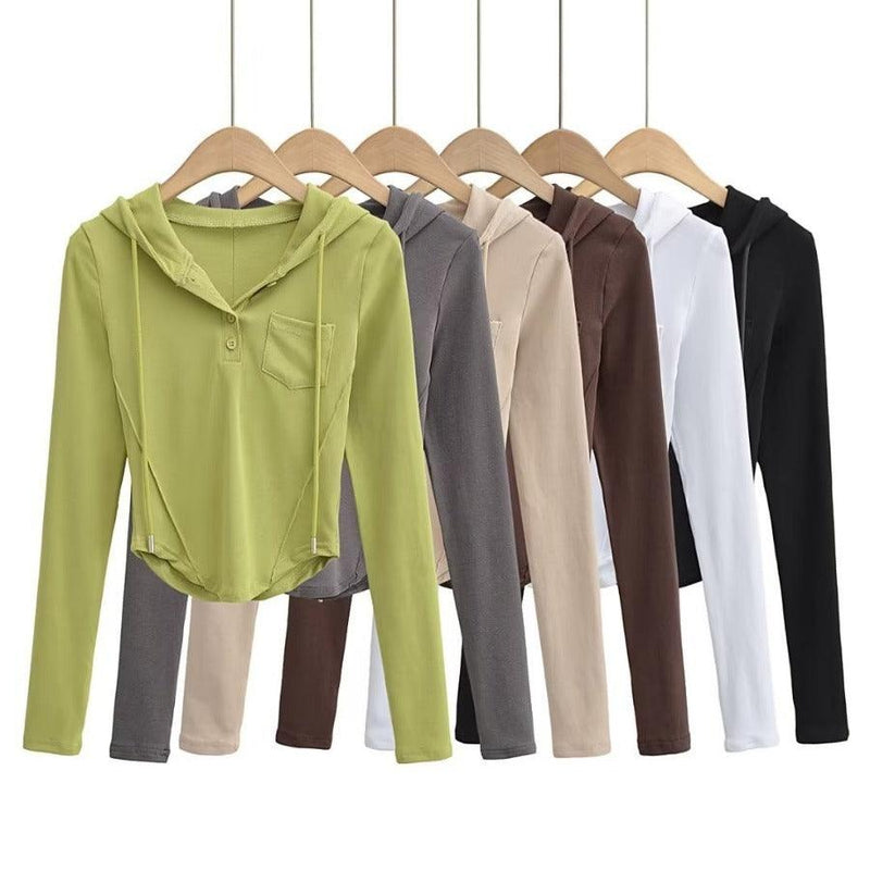 Drawstring Pocket Hoodie - runwayfashionista.com