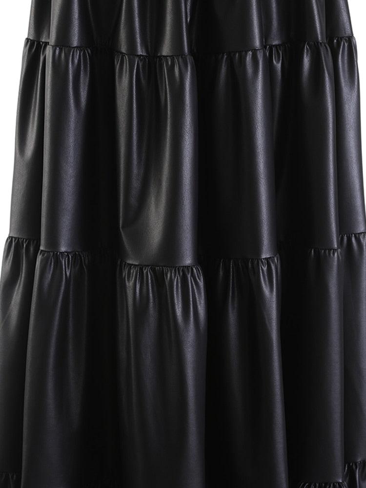 High Elastic Waist Half-body Skirt - runwayfashionista.com