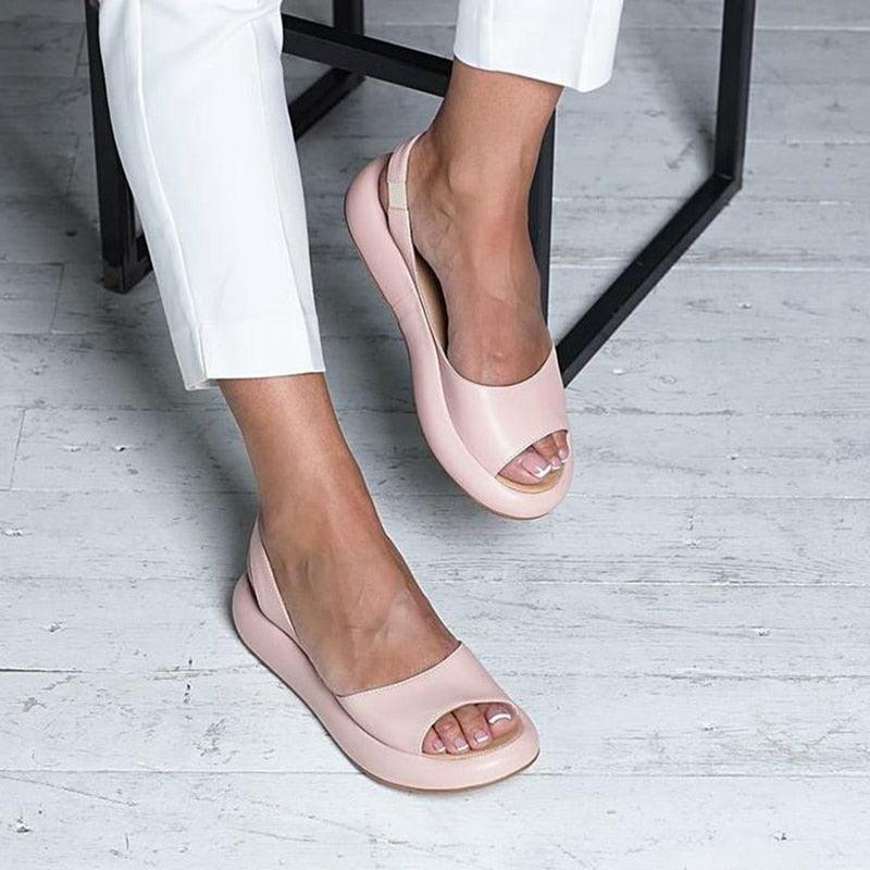 Fish Mouth Slip On Flats - runwayfashionista.com