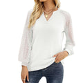 Long-Sleeved V-Neck T -Shirt - runwayfashionista.com