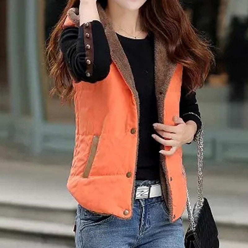 Casual Thick Button Vest - runwayfashionista.com