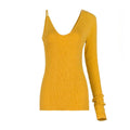 V-Neck Thin Underlay Slim Top - runwayfashionista.com