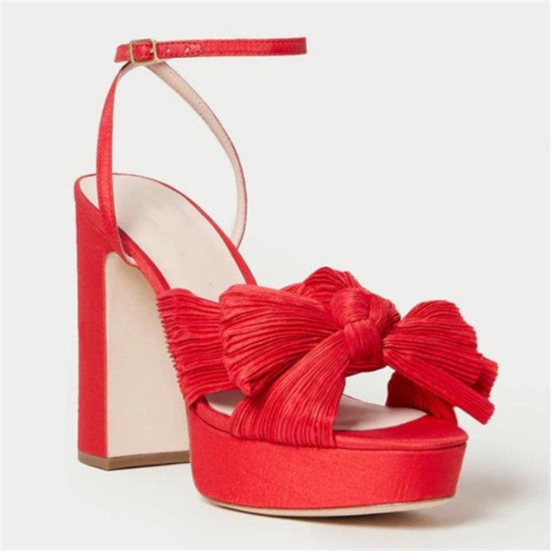Thick Soled High Heel Shoes - runwayfashionista.com