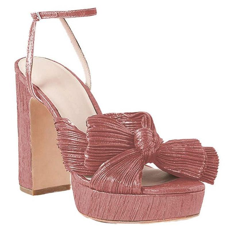 Thick Soled High Heel Shoes - runwayfashionista.com