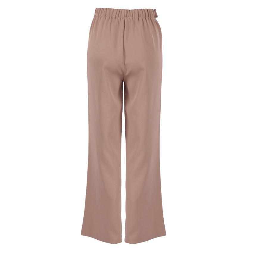 High Waist Straight Leg Pants - runwayfashionista.com