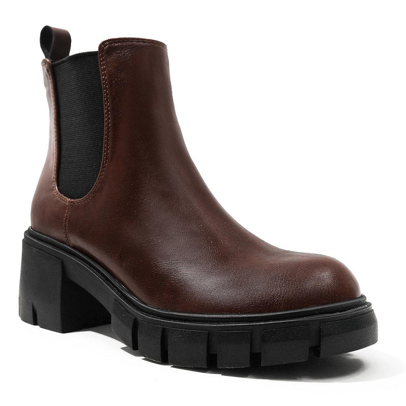 Heavy Heeled Thick Soled Martin Boots - runwayfashionista.com