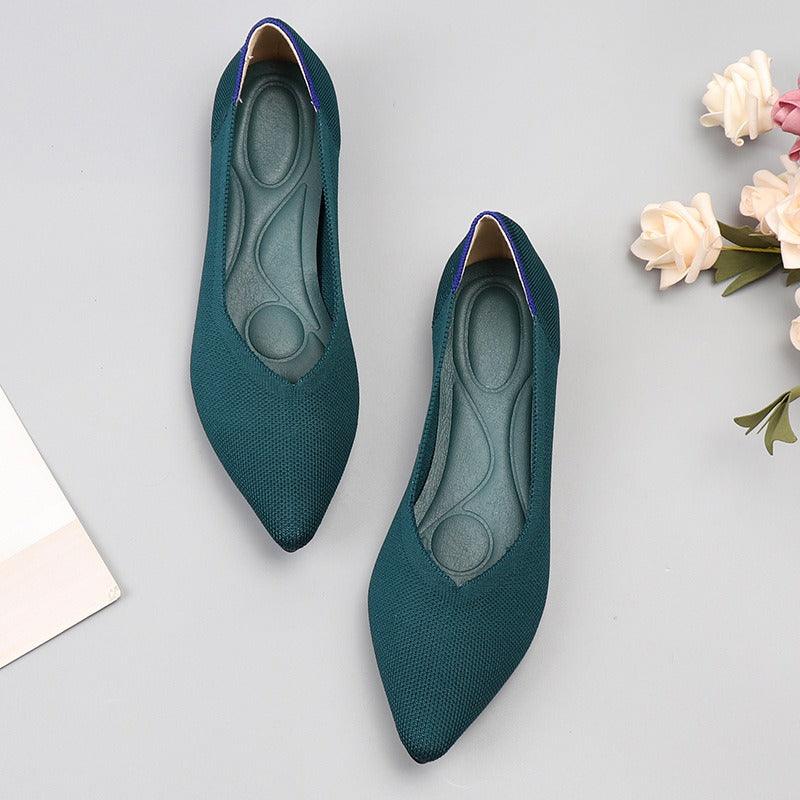 Woven Flat Sole Shoes - runwayfashionista.com