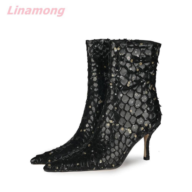 Boots Pointed Toe Thin High Heel - runwayfashionista.com