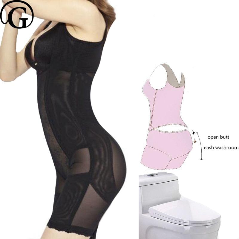 Open Butt Full Body Shaper - runwayfashionista.com