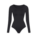 Long Sleeve Body Slimming Bodysuit - runwayfashionista.com