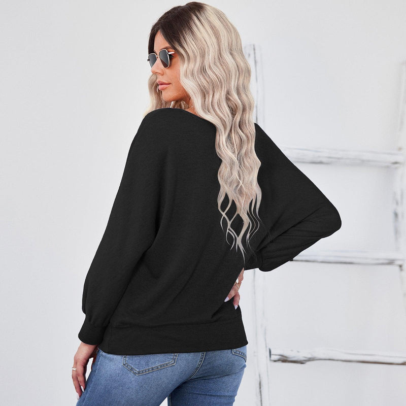 Sleeve Pullover Bottoming T-Shirt - runwayfashionista.com