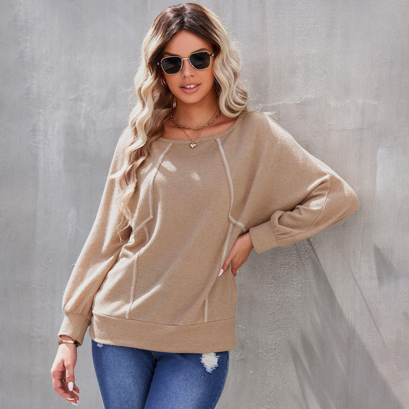 Sleeve Pullover Bottoming T-Shirt - runwayfashionista.com