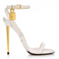 10CM Slotted Buckle Lock Stiletto Heels - runwayfashionista.com