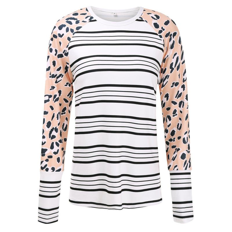 Long Sleeve Striped T-Shirt - runwayfashionista.com