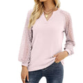 Long-Sleeved V-Neck T -Shirt - runwayfashionista.com