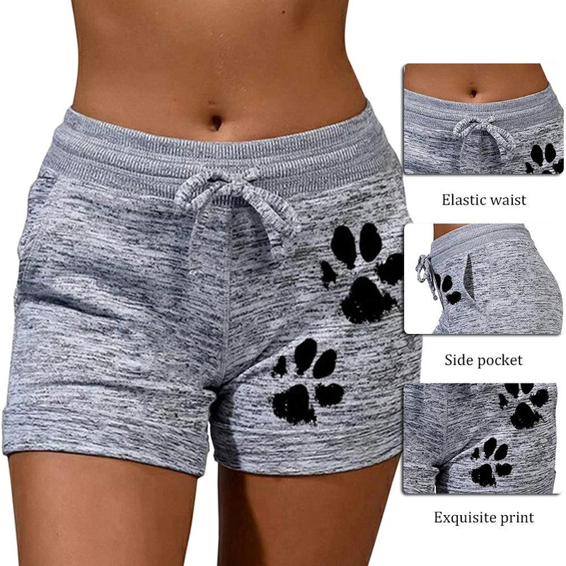 Cat Paw Print Shorts - runwayfashionista.com