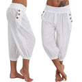 Harem Pants Loose Knee Length - runwayfashionista.com