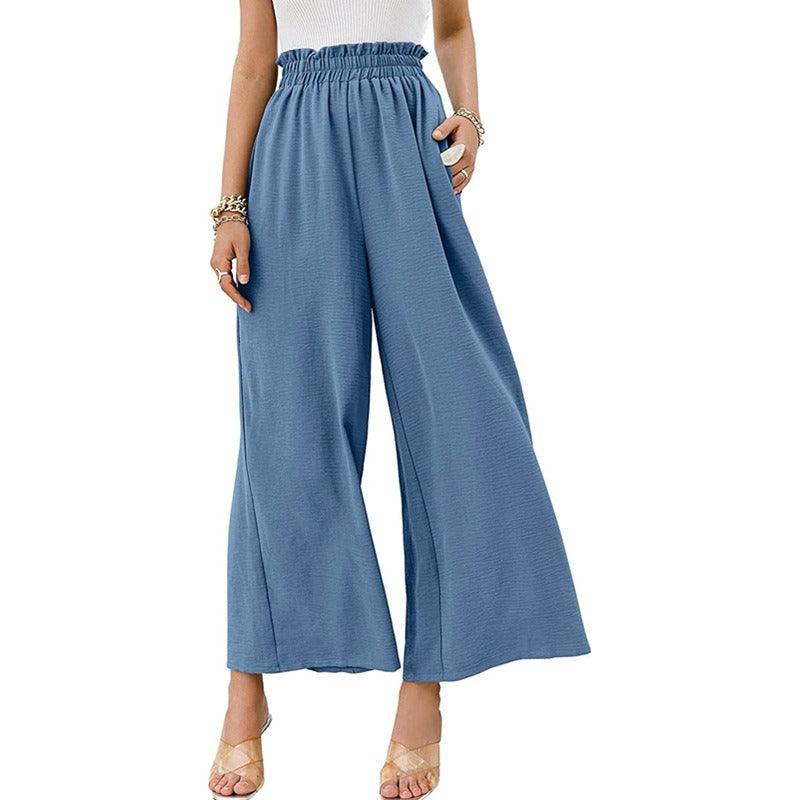 High Waist Loose Wide Leg Pants - runwayfashionista.com