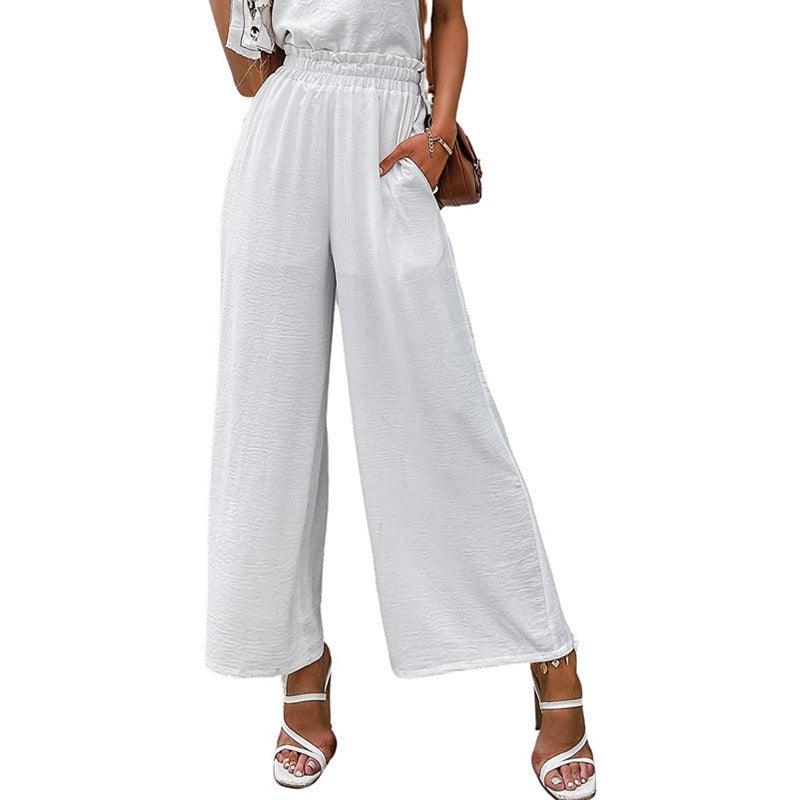 High Waist Loose Wide Leg Pants - runwayfashionista.com