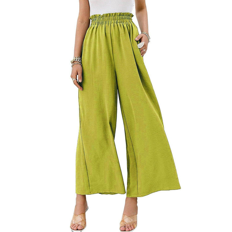 High Waist Loose Wide Leg Pants - runwayfashionista.com