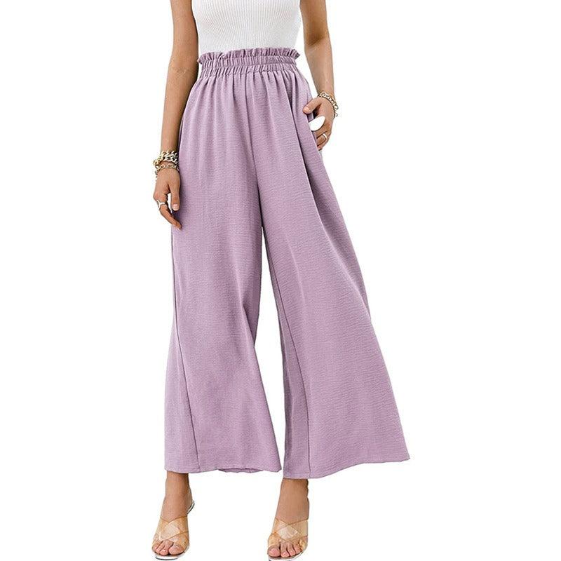 High Waist Loose Wide Leg Pants - runwayfashionista.com