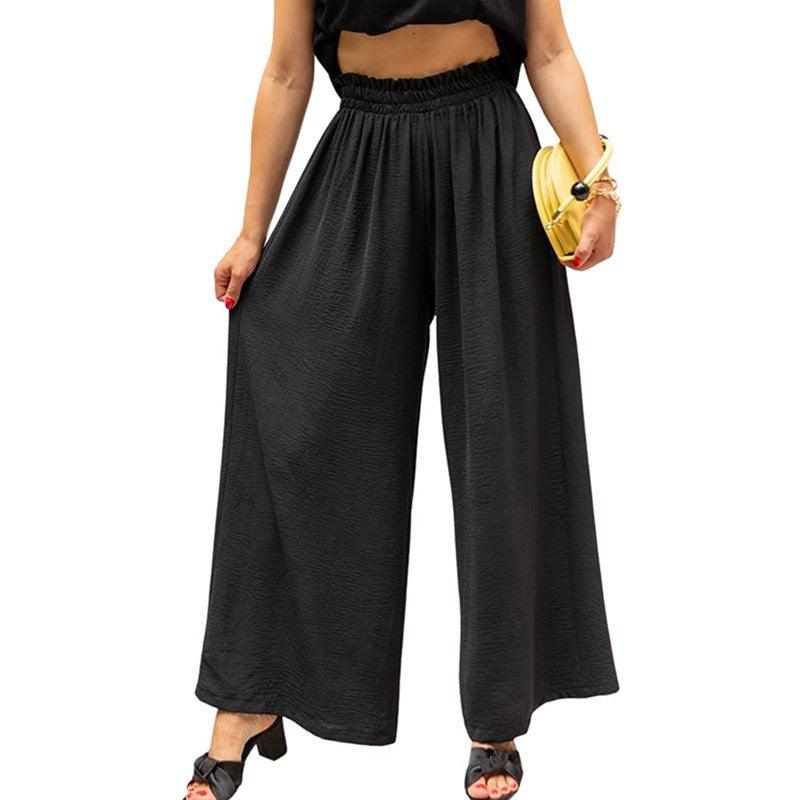 High Waist Loose Wide Leg Pants - runwayfashionista.com