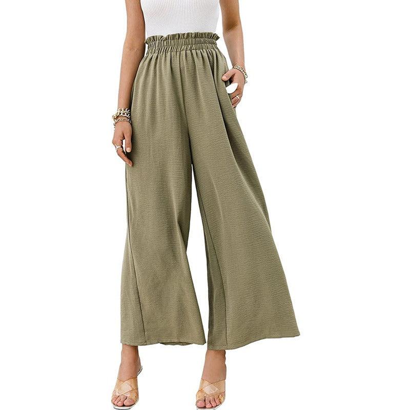 High Waist Loose Wide Leg Pants - runwayfashionista.com