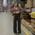 High Waist Wide Leg Casual Pants - runwayfashionista.com