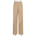 High Waist Wide Leg Casual Pants - runwayfashionista.com