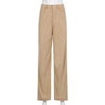 High Waist Wide Leg Casual Pants - runwayfashionista.com