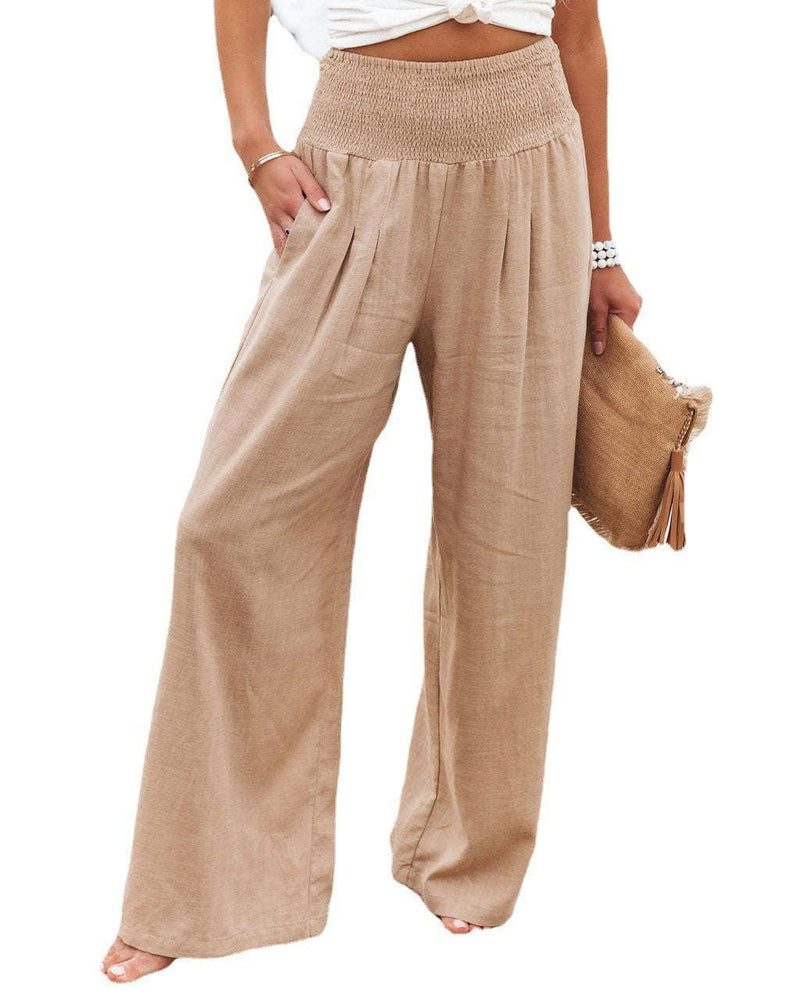 Large Casual Long Pants - runwayfashionista.com