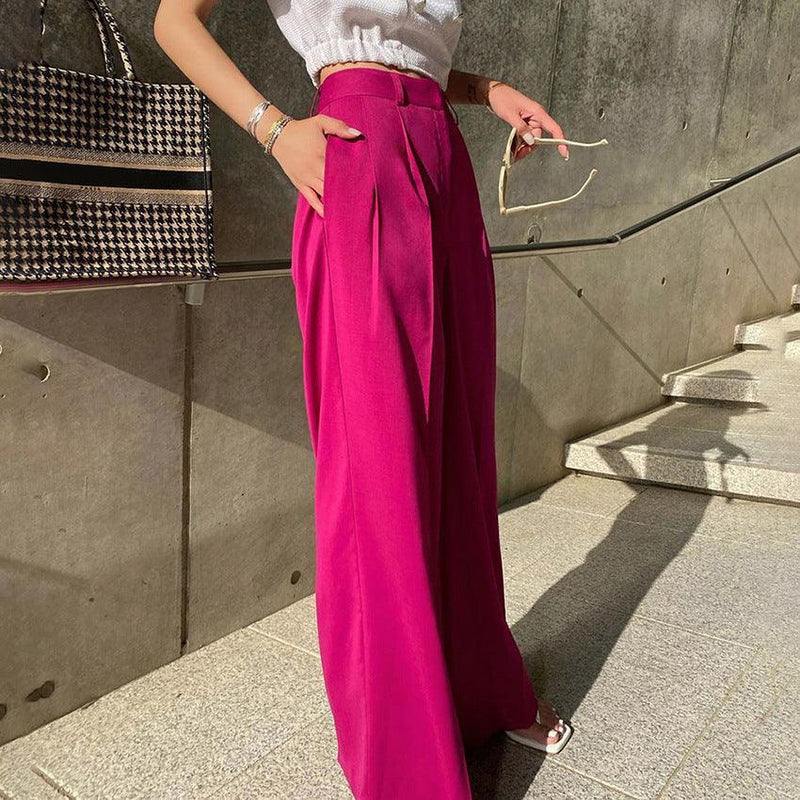 Loose Wide-Leg Pants - runwayfashionista.com