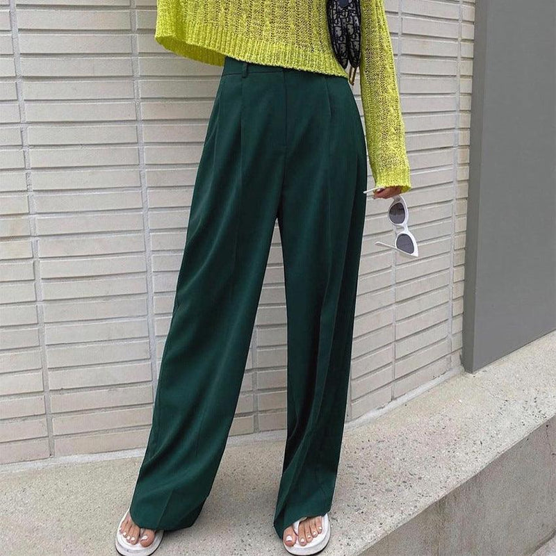 Loose Wide-Leg Pants - runwayfashionista.com